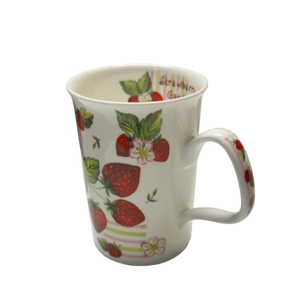 Roy Kirkham Strawberry Flower Garden 2009 England Fine‎ Bone China Coffee Mug
